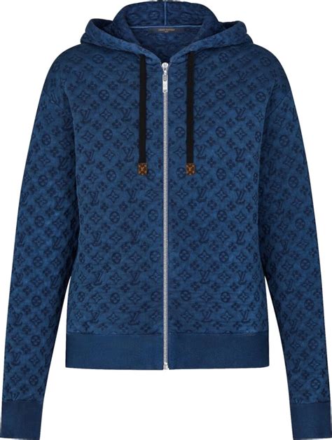 lv zip up hoodie